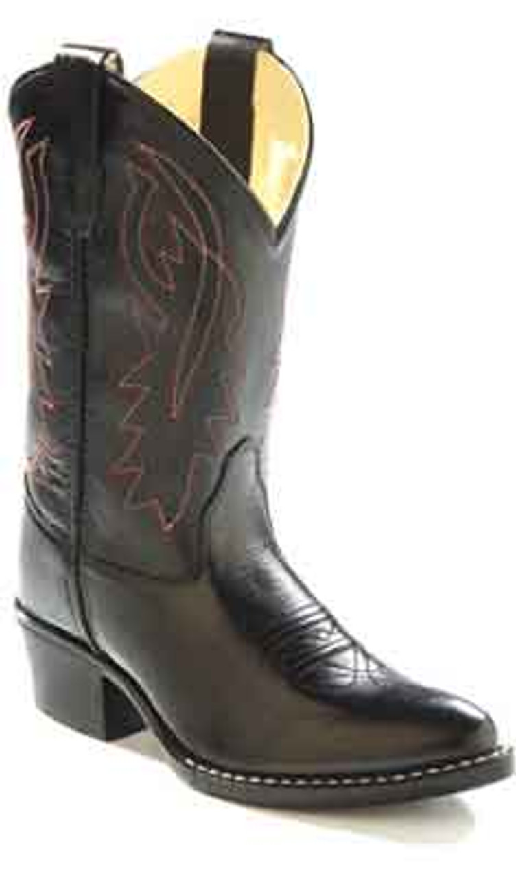 black and gray cowboy boots