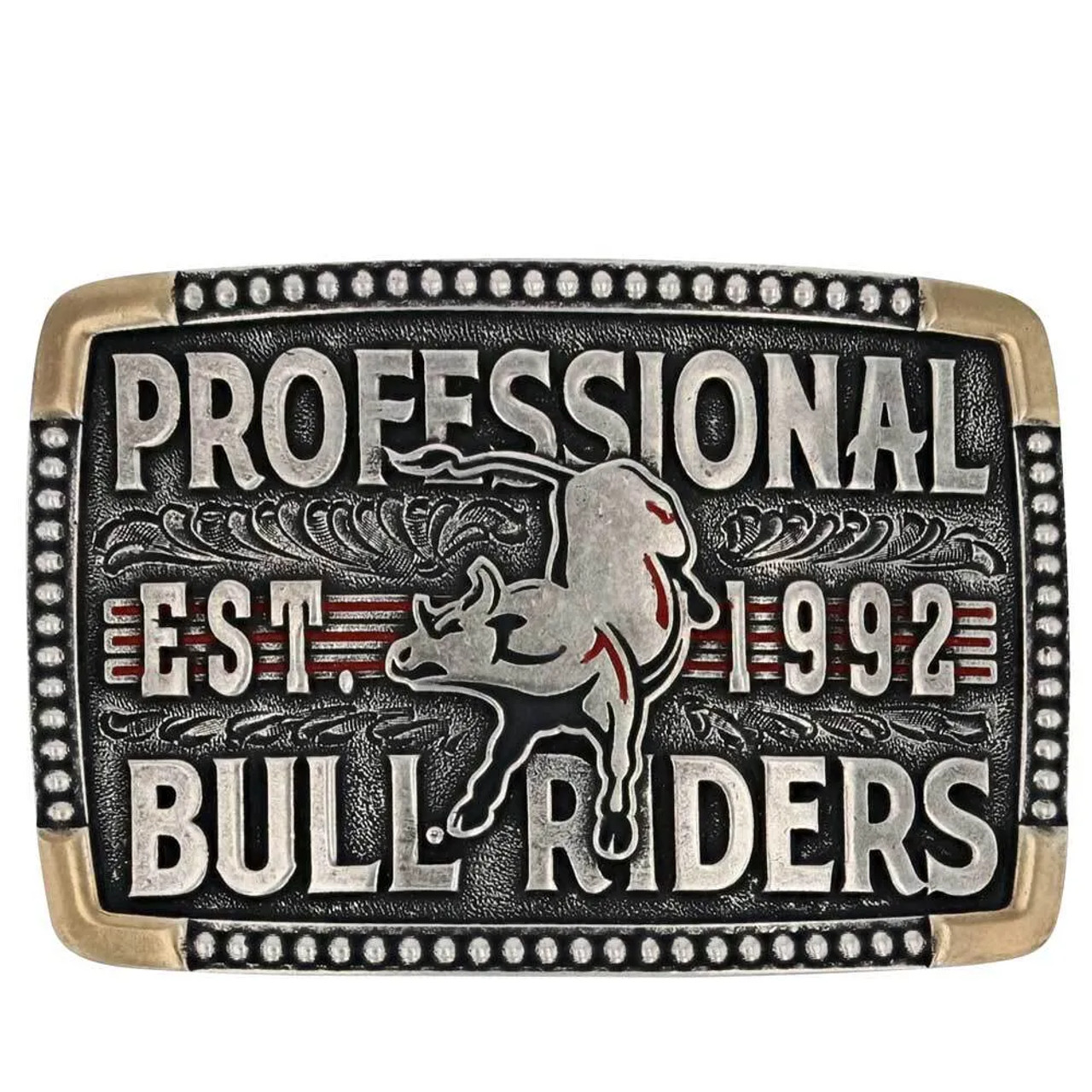 PBR Bull Riders 1992 montana silversmiths Belt Buckle By Montana