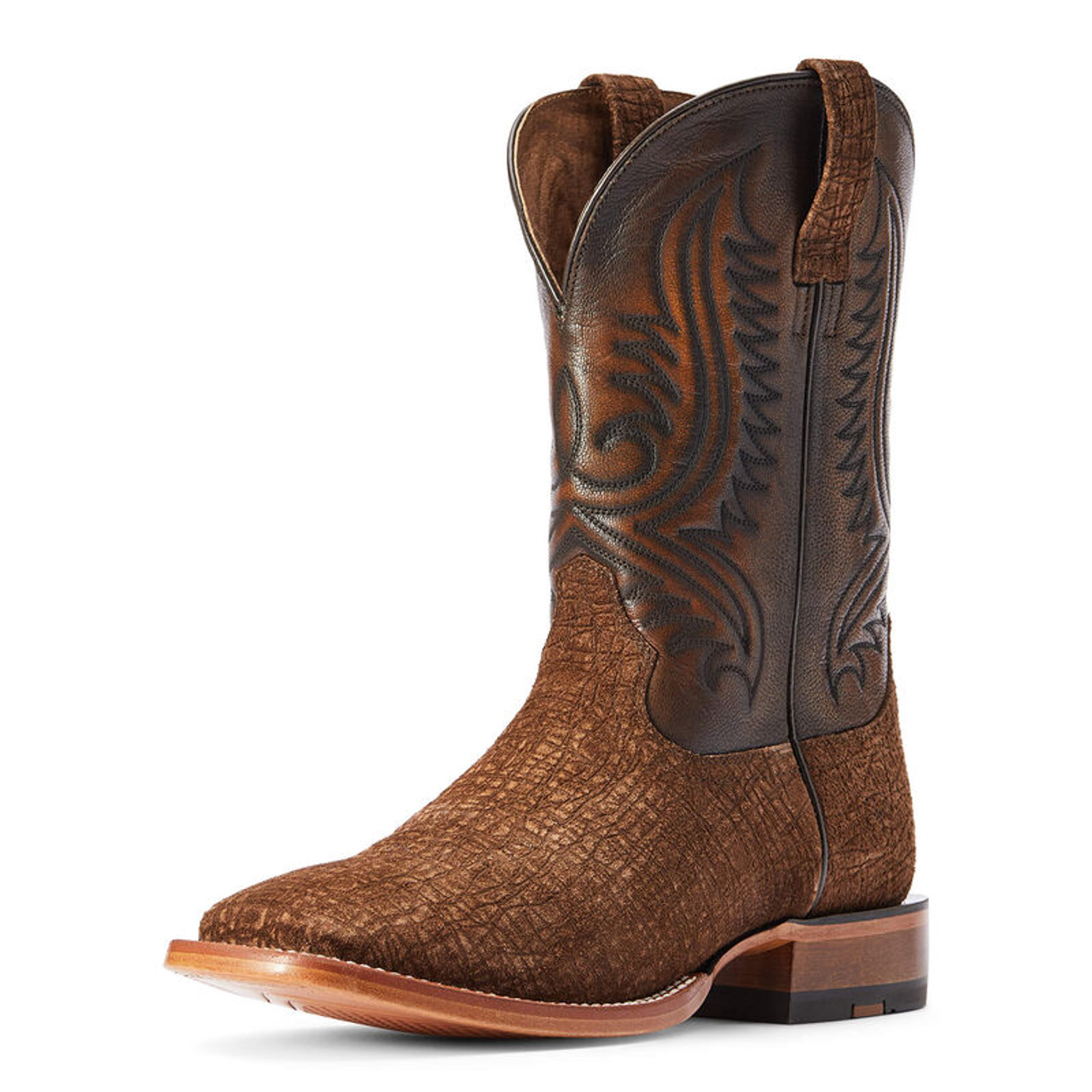 Ariat Men's Circuit Paxton Brown Hippo Print Western Cowboy Boot ...