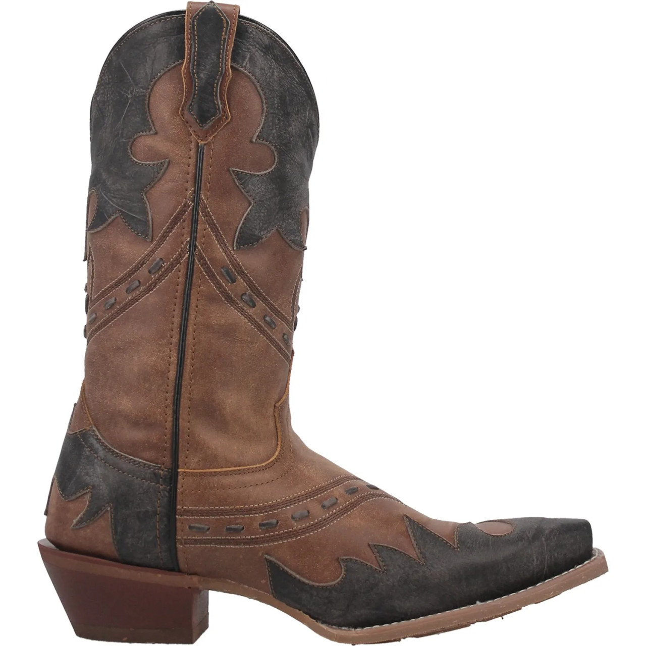 Laredo Men's Porter Snip Pointed Toe Overlay Western Cowboy Boots 68408 ...