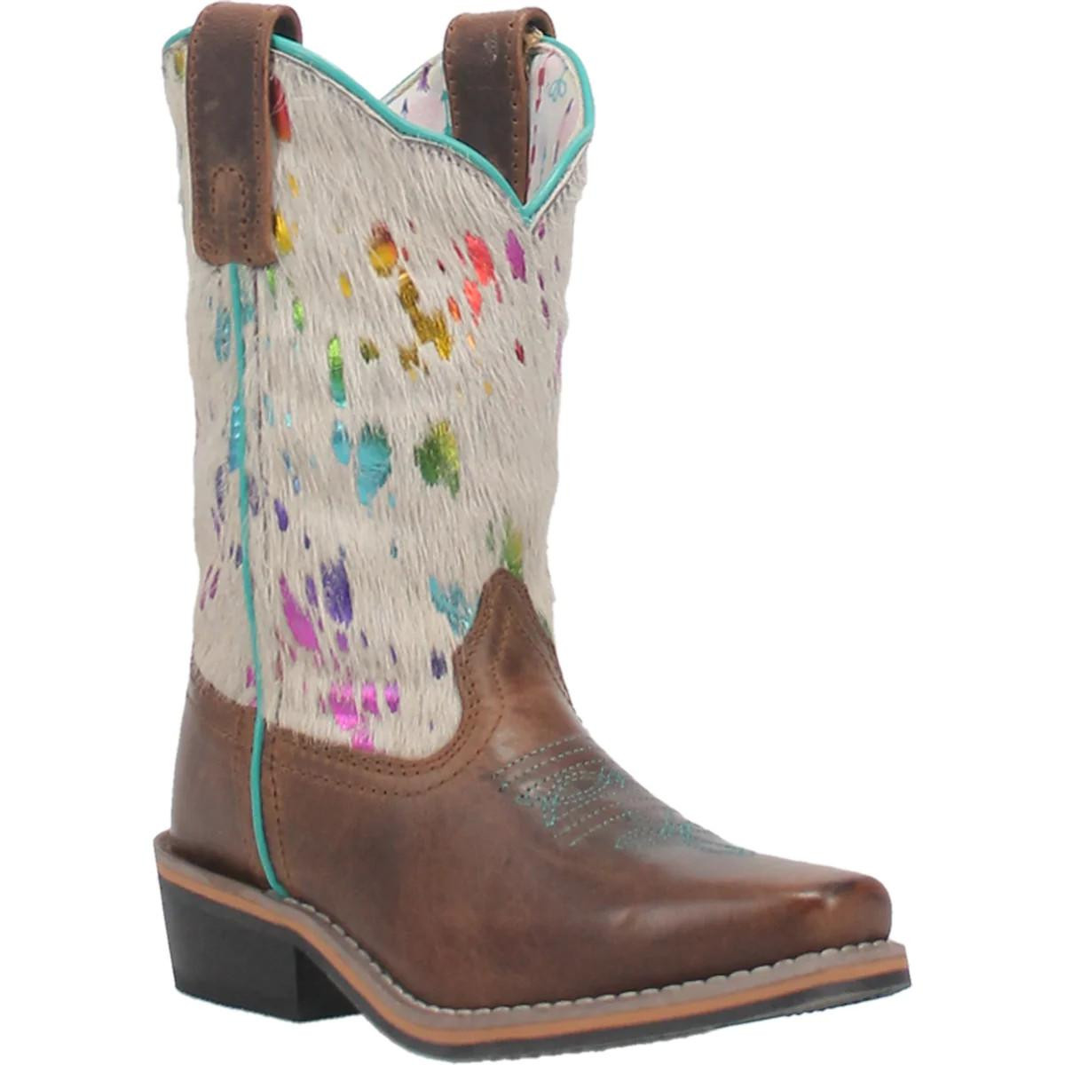 Dan Post Western Performance Boot Multicolor Mens Size 9.5 D Dingo by Dan Post Hot Tamale Fabric Red Multi DI193 main image 2