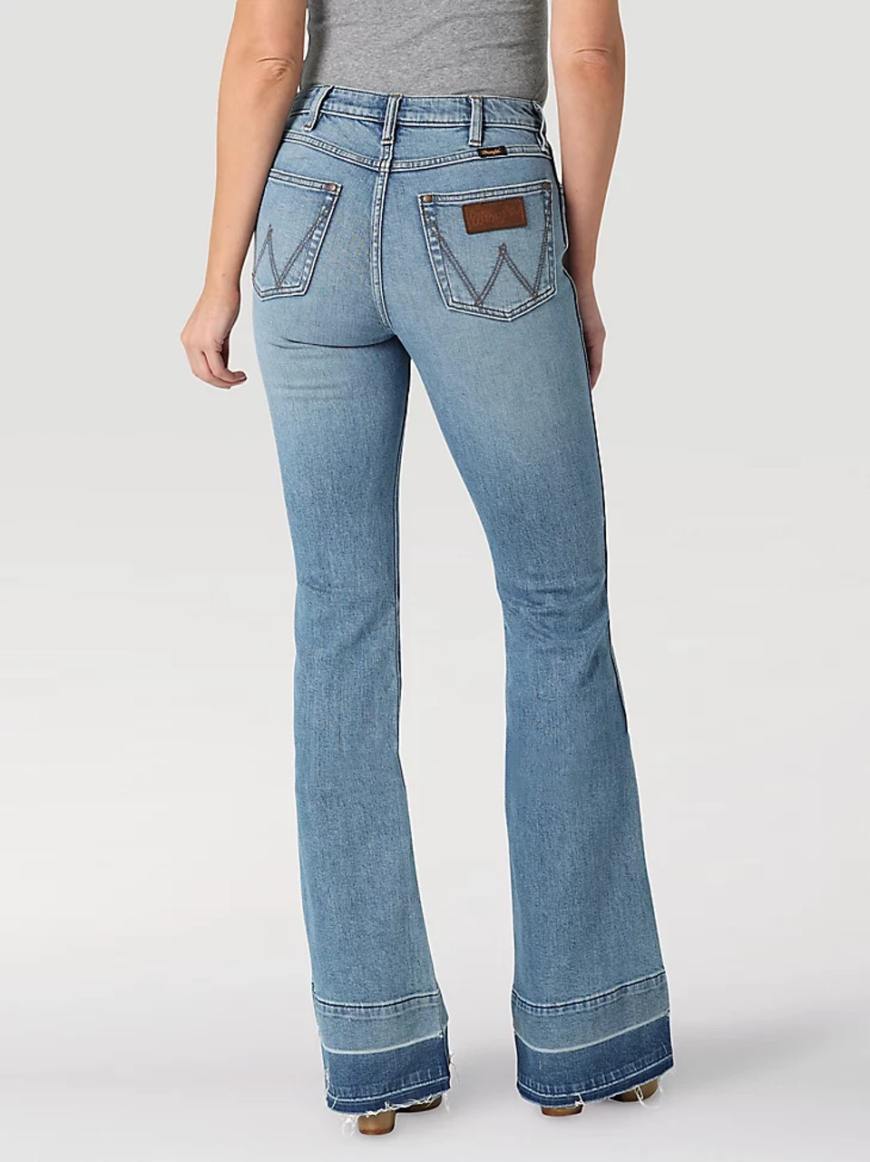 Wilma' Wrangler Retro High Rise Trouser Jean with Released Hem