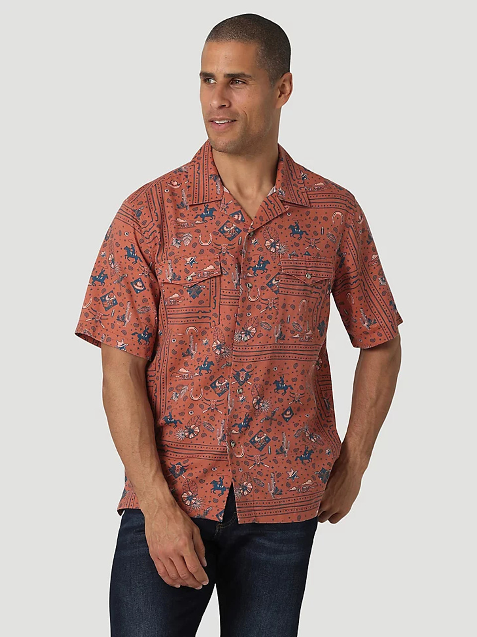 Wrangler on sale cowboy shirts