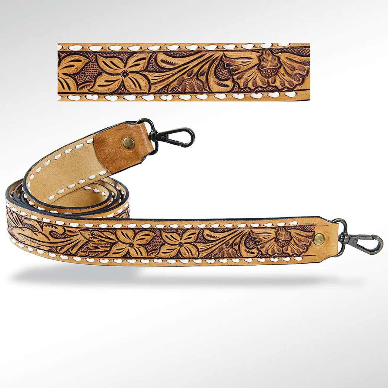 American Darling Hand Tooled Western Shoulder Bag Strap - Jackson's Western