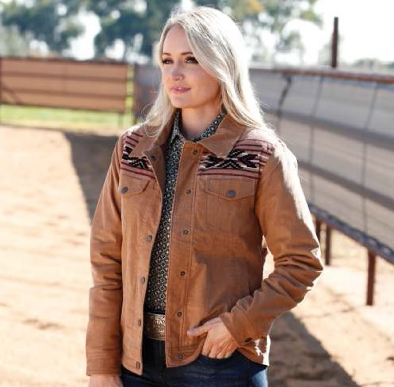 Women's Brown Cinch Corduroy Jacket - Jackson's Western