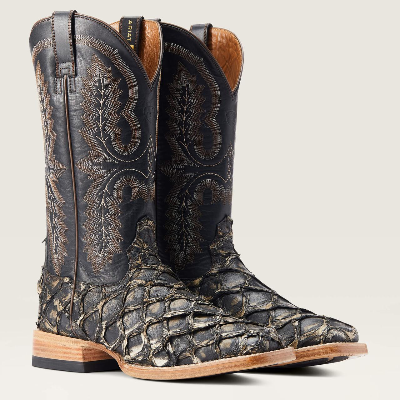 Ariat Black Foot with Gray Embroidered Shaft Western Boots Amazon.com | ARIAT BMVY9 Mens Sport Herdsman Western Boot  main image 4