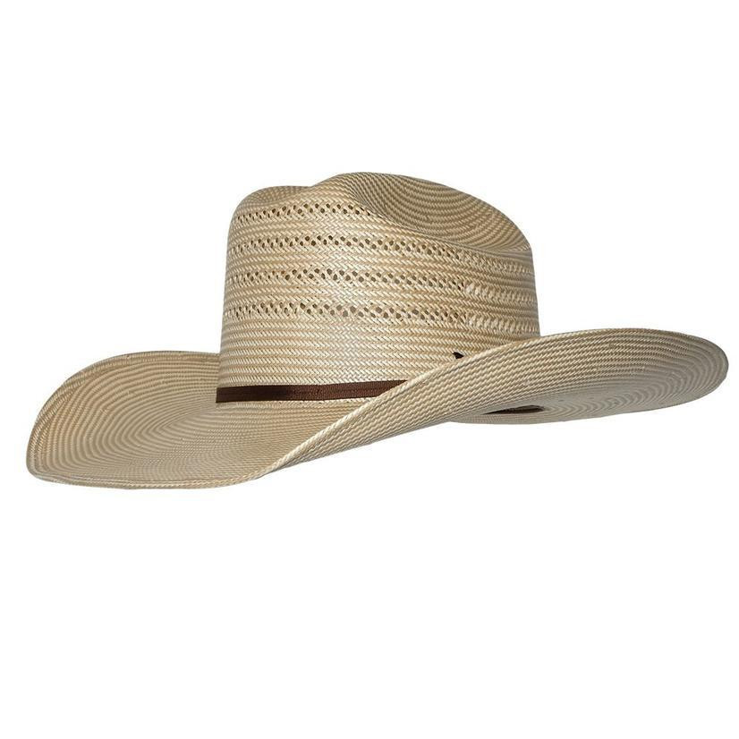 Tempe Straw Cowboy Hat - Natural Tan Deago Straw Cowboy Hat for Men Women Western Cowgirl Hat  main image 4