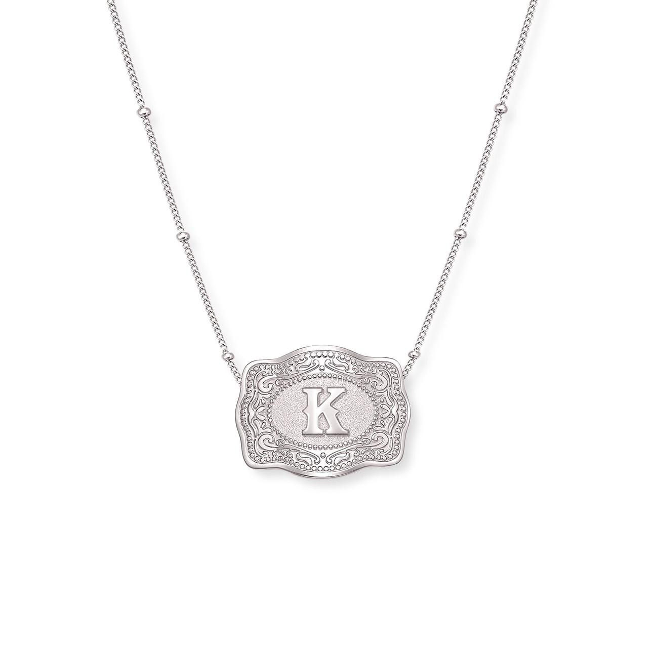 SpurWest Silver Initial 