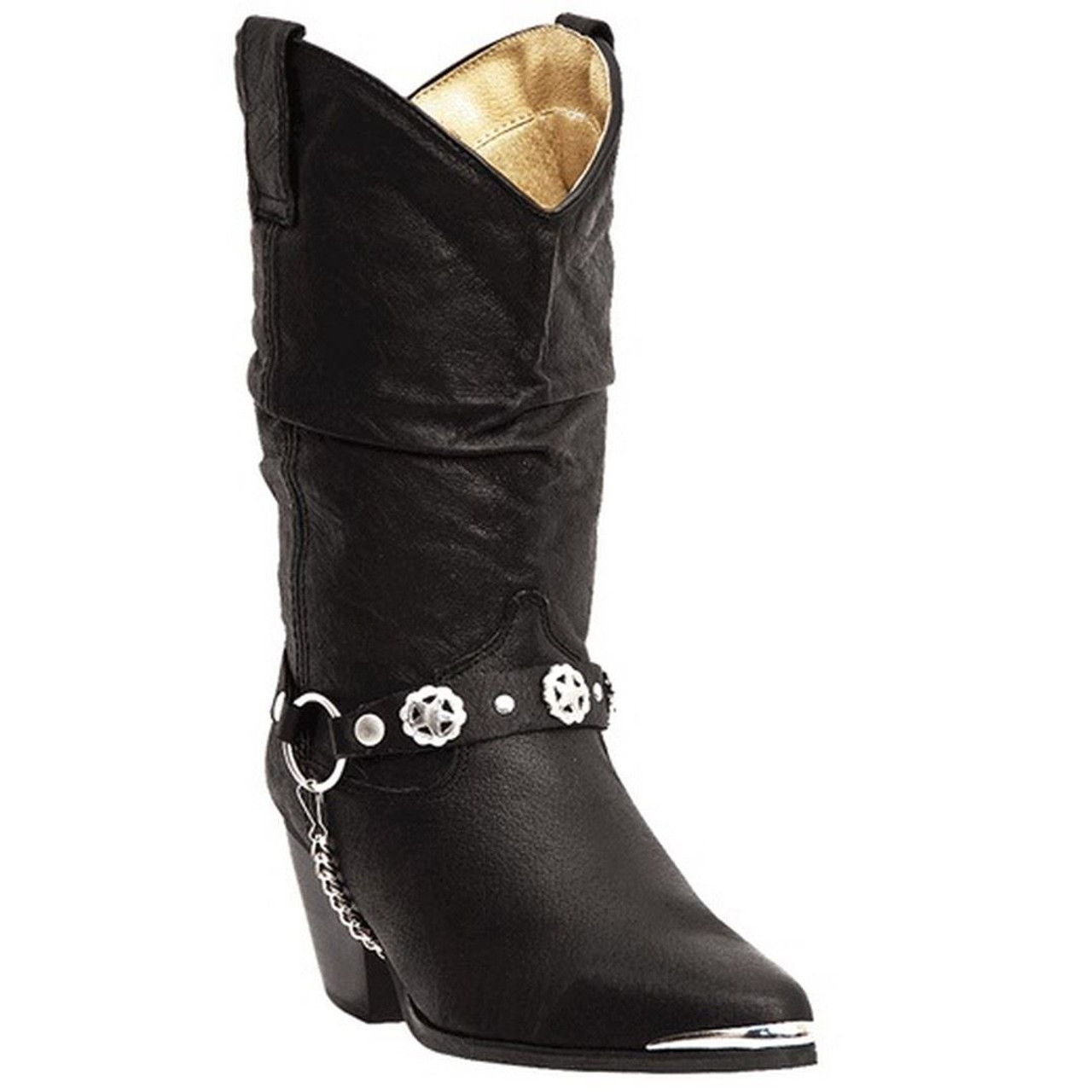 womens black slouch boots