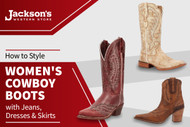 How to Style Women's Cowboy Boots with Jeans, Dresses & Skirts