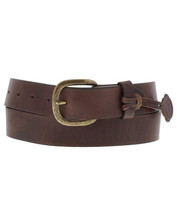 JUSTIN Justin Men's Dark Brown Work Basic Leather Belt JUSTIN Justin Men's Dark Brown Work Basic Leather Belt