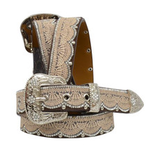 3-D BELTS 3D Angel Ranch 1 1/4" Brown Girl's Fashion Belt 