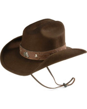 BULLHIDE Bullhide Hats Kid's Chocolate Horsing Around Wool Cowboy Hat BULLHIDE Bullhide Hats Kid's Chocolate Horsing Around Wool Cowboy Hat