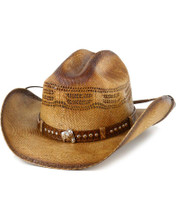 BULLHIDE Bullhide Hats Kid's Natural Bangora Wheelhorse Straw Cowboy Hat BULLHIDE Bullhide Hats Kid's Natural Bangora Wheelhorse Straw Cowboy Hat
