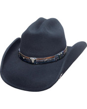 BULLHIDE Bullhide Hats Unisex Black Biting The Dust Wool Felt Cowboy Hat 