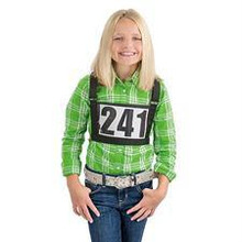 WEAVER Weaver Livestock Exhibitor Number Harness Black Size Small / Medium 