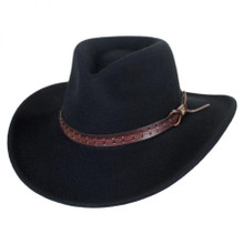 BAILEY Bailey Men's Black Wind River Firehole Wool Felt Western Cowboy Hat BAILEY Bailey Men's Black Wind River Firehole Wool Felt Western Cowboy Hat