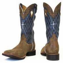 TWISTED X Twisted X Men's Bomber Blue 14" Ruff Stock Cowboy Boot 