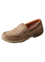 TWISTED X Twisted X Women's Bomber And Dusty Tan Basket Weave Slip On Driving Moc Shoe TWISTED X Twisted X Women's Bomber And Dusty Tan Basket Weave Slip On Driving Moc Shoe