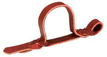 Weaver Burgundy Bleeding Heart Latigo Leather Tie Down Strap Holder