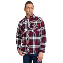 WRANGLER Wrangler Men's Assorted Color Heavyweight Brushed Plaid Flannel Tall Shirt WRANGLER Wrangler Men's Assorted Color Heavyweight Brushed Plaid Flannel Tall Shirt
