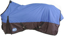 TOUGH 1 Tough-1 Blue 600D Waterproof Poly Turnout Blanket TOUGH 1 Tough-1 Blue 600D Waterproof Poly Turnout Blanket