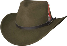 BULLHIDE Bullhide Men's Olive Voyager Wool Felt Cowboy Hat 