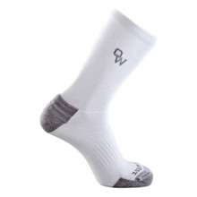 OLD WEST Old West Men's White Super Crew Nylon Socks (Pack of 3) 
