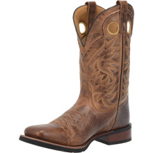 LAREDO Laredo Men's Tan Kane Broad Square Toe Western Leather Boot LAREDO Laredo Men's Tan Kane Broad Square Toe Western Leather Boot