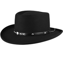 BAILEY Bailey Men's Black Eddy Bros Black Hills Western Wool Cowboy Hat 