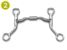 MYLER Myler Low Port HBT Shank Snaffle Bit 89-20045 