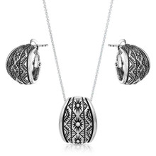 MONTANA SILVERSMITH Montana Silvermiths Western Lines Curved Jewelry Set JS4810 