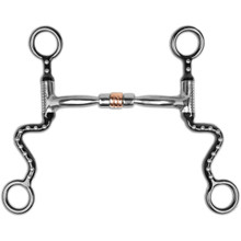 MYLER Myler Black Steel Seven Shank Comfort Snaffle with Copper Roller MB 03 MYLER Myler Black Steel Seven Shank Comfort Snaffle with Copper Roller MB 03