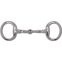 Toklat Stainless Steel Eggbutt Slow Twist Snaffle Bit