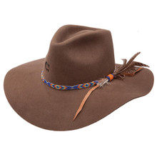 CHARLIE ONE HORSE Charlie 1 Horse Gypsy Acorn Brown Felt Floppy Western Hat  