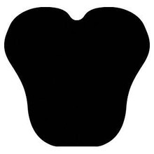 CASHEL Cashel Black English Game Swayback Cushion Saddle Pad CASHEL Cashel Black English Game Swayback Cushion Saddle Pad