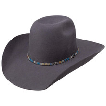 HOOEY Resistol Hooey Unisex Grey Sliver Smoke Western Cowboy Hat 