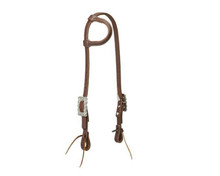WEAVER Weaver Working Cowboy Chestnut Leather Sliding Ear Headstall WEAVER Weaver Working Cowboy Chestnut Leather Sliding Ear Headstall