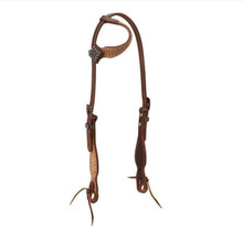 WEAVER Weaver Rough Out Leather Sliding Ear Headstall WEAVER Weaver Rough Out Leather Sliding Ear Headstall