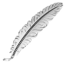 MONTANA SILVERSMITH Montana Silversmiths Classic Silver Hat Feather MONTANA SILVERSMITH Montana Silversmiths Classic Silver Hat Feather