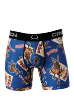CINCH Cinch Men's Blue Rodeo Print Boxer Brief CINCH Cinch Men's Blue Rodeo Print Boxer Brief