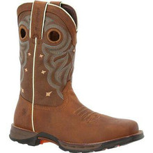 Durango Women's Rugged Tan Maverick Steel Toe Western Work Boot