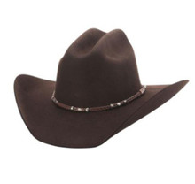 BULLHIDE Bullhide Unisex Chocolate Gholson 4X Wool Felt Western Cowboy Hat BULLHIDE Bullhide Unisex Chocolate Gholson 4X Wool Felt Western Cowboy Hat