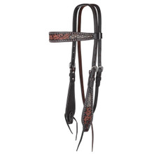 Circle Y Of Yoakum Chocolate Dark Flash Arizona Flower Browband Headstall Circle Y Of Yoakum Chocolate Dark Flash Arizona Flower Browband Headstall