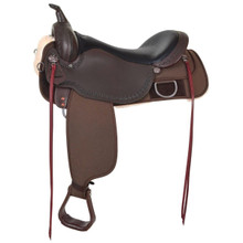 CIRCLE Y OF YOAKUM Circle Y High Horse Magnolia Trail Saddle 16" Seat Walnut brown Wide Tree CIRCLE Y OF YOAKUM Circle Y High Horse Magnolia Trail Saddle 16" Seat Walnut brown Wide Tree