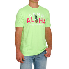 Cinch Men's Heather Green Aloha Pineapple Tee Cinch Men's Heather Green Aloha Pineapple Tee