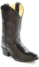 OLD WEST Jama Old West Kid's Black Western Pointy Toe Cowboy Boot 