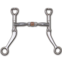 Myler 89-11035 Flat Shank Copper Roller Comfort Snaffle MB 03