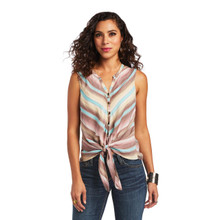 ARIAT Ariat Women's Serape Stripe Sleeveless Baja Tank ARIAT Ariat Women's Serape Stripe Sleeveless Baja Tank