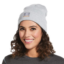 ARIAT Ariat Women's Light Grey & White Rebar Watch Cap 